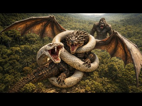 Titanoboa vs. Prehistoric Dragon & Kong | ULTIMATE MONSTER BATTLE