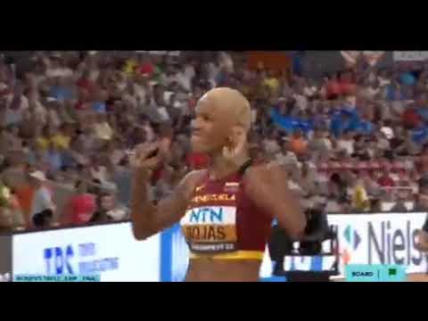 Yulimar Rojas #Budapest2023 ¡CAMPEONA MUNDIAL! Mira el impresionante salto en el último intento