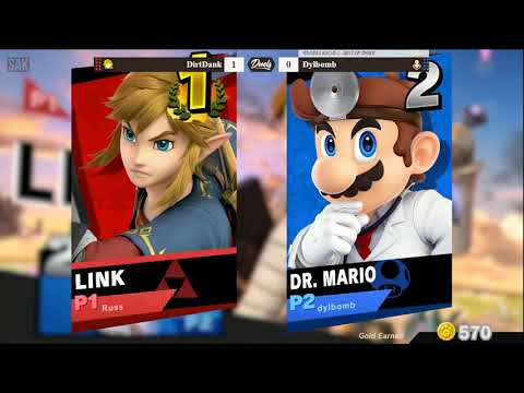 DDD 24 SSBU WR1 - DirtDank (Link) vs Dylbomb (Dr. Mario)