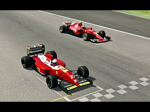 Ferrari F1 2017 vs Ferrari F1 1993 - Imola