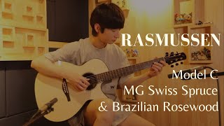Video thumbnail for Rasmussen Model C, MG Swiss Spruce & Brazilian Rosewood | Sungha Jun by WoodSound 우드사운드