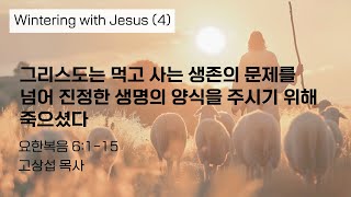 그리스도는  생존의 문제를 넘어 진정한 생명의 양식을 주시기 위해 죽으셨다