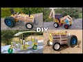 How To Make 4 Amazing Toys Tractor JCB Tok Tok Riksha With Matchbox Easy At Home Diy