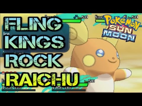 Pokemon Sun and Moon VGC 2017 Battle #28 Fling/Kings Rock Raichu