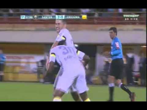 GOL de Diego Cardoso - Santos 2 x 0 Criciúma