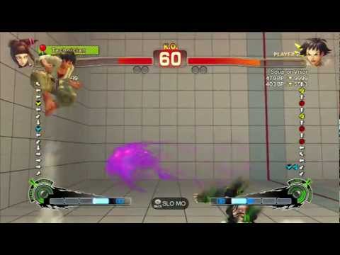 SSF4:AE 2012 -- Xbox Live -- Strafefire (Juri) vs. Soup or Visor (Makoto) | Part 4
