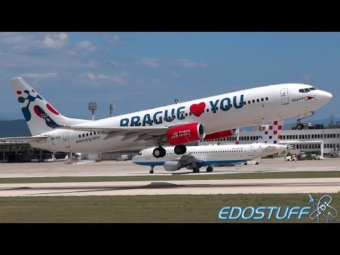 Prague ♥ You! Travel Service - Boeing 737-8Z9 OK-TVX - Takeoff from Split airport SPU/LDSP