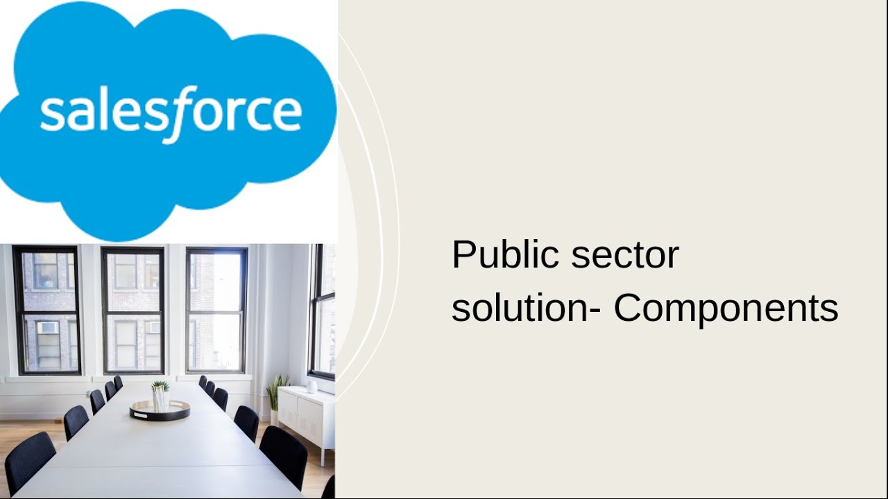 Public sector solution- Components