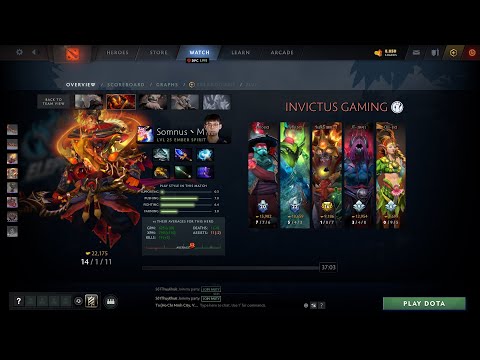 dota2core Somnus'M Ember Spirit - Elephant vs IG