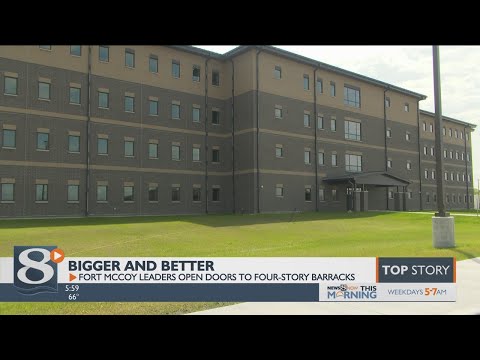 Fort McCoy cuts ribbon on first modern four-story barracks