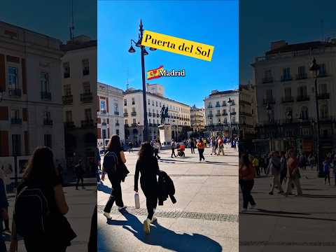 🇪🇸 MADRID Puerta del Sol View 🏙 Capital City Walking Tour #spain #citywalk #4kwalk