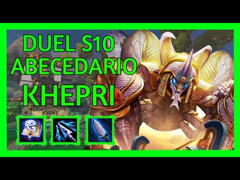SORTEO + SMITE  DUEL ABECEDARIO S10 - KHEPRI - UNA PARTIDA MUY DIVERTIDA