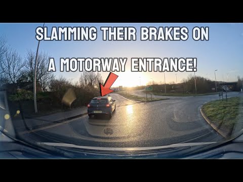 Shocking Highway Drama: Watch a Reckless Driver's Sudden Brake Slam Right in Front of Our Car!