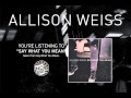 Allison Weiss "Say What You Mean" 