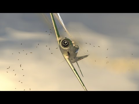German FW 190 D-9 Intense dogfight (Defensive maneuvers)