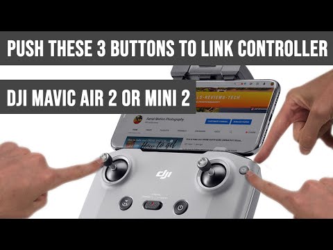 How to Link the Remote Controller: DJI Mini 2 & Mavic Air 2 EASIEST WAY EVER!!! 1-2-3