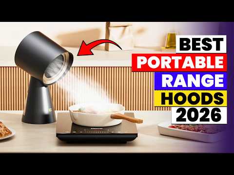 Desktop Range Hood, Mini Portable, Indoor Kitchen Fan, Low Noise, for Home Hot Pot, Barbecue video review thumbnail