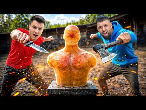 Ballistic Gel VS Sharp Objects **THE MOST RESISTANT😱**