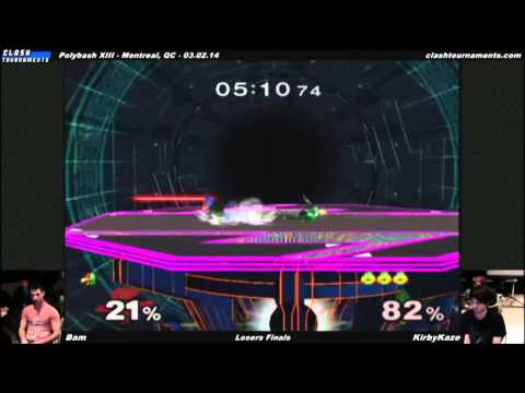 Polybash XIII - KirbyKaze vs Bam - Losers Finals - SSBM