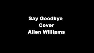 Amos Lee Say goodbye. Cover By: Allen Williams
