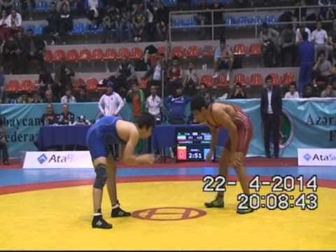 AWFCUP2014 / Jamvan Gasampeov (IRI) - Gadjimurad Omarov  - FS junior 74 kg gold medal match
