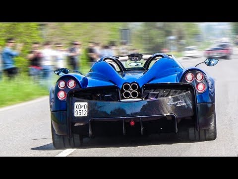 $2.4M Pagani Huayra Roadster SOUND - Acceleration & Revs
