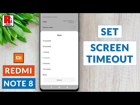 How To Set Screen Timeout In Xiaomi Redmi Note 8