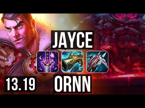 JAYCE vs ORNN (TOP) | 900+ games, Legendary | NA Master | 13.19