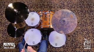 Video thumbnail for Meinl 14" Byzance Brilliant Heavy Hammered Hi Hat Cymbals - 1098/1516g (B14HHH-B-1022218G) by Memphis Drum Shop