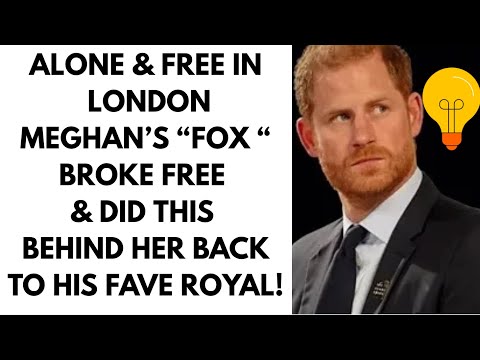 MEGHAN'S "FOX" IS CRAFTY WHILE IN LONDON - SHE WILL BE FURIOUS #meghan #meghanmarkle #PRINCE HARRY 