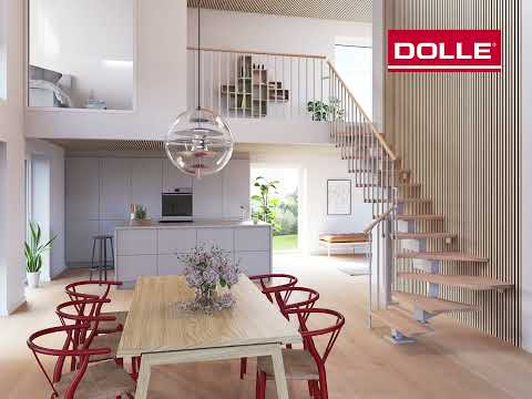 Hovedtrapp Dolle Dubai Eik Oljet 1/4-Sving Classic III