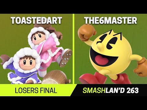 SmashLAN'd 263 Losers Final - ToastedArt (Ice Climbers) vs The6Master (Pac-Man) - SSBU Tournament