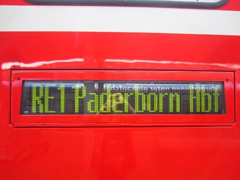 Mit dem RE1 zum letzten Mal nach Paderborn