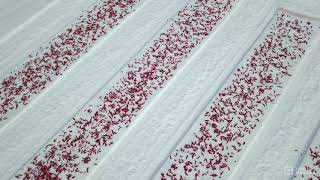 かんずりの雪さらしをドローン撮影-Niigata,Japan