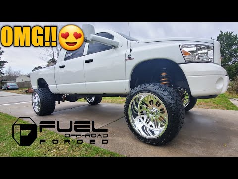 Installed 24x14s FUEL FORGED WHEELS on my 3RD GEN MEGACAB!!!