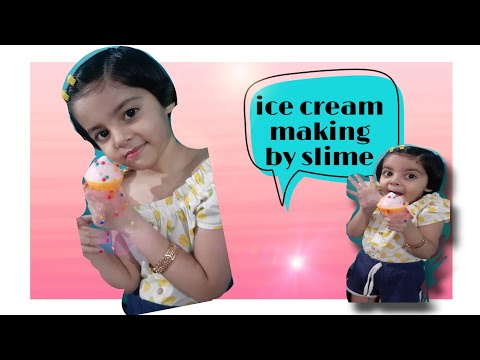 ice cream of slime by dhriti kaushik  if u lyk d video do like 👍share or comment. 🥰