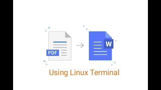 PDF to Text (.odt or .txt) using Linux Terminal | Ubuntu