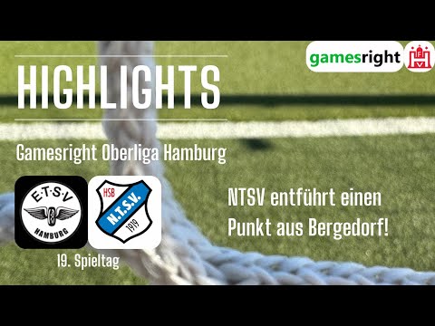19. Spieltag Gamesright Oberliga Hamburg Highlights ETSV Hamburg - Niendorfer TSV