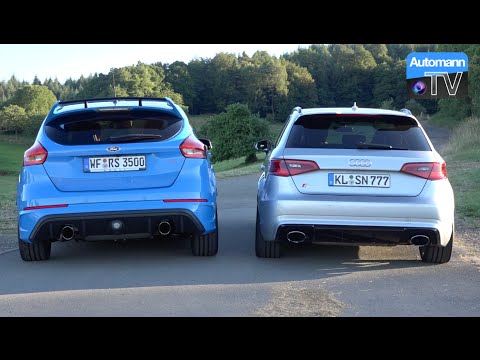 Ford Focus RS Mk3 vs. Audi RS3 - RACE & SOUND (60FPS)