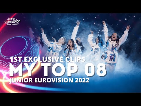 MY TOP 08 of Junior Eurovision 2022 | 1ST EXCLUSIVE CLIPS (1st Rehersals)