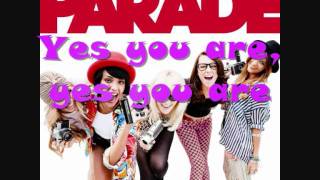 Yes You Are - Parade (with lyrics)