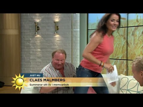 Här överraskas Claes Malmberg av Agneta Sjödin i direktsändning - Nyhetsmorgon (TV4)