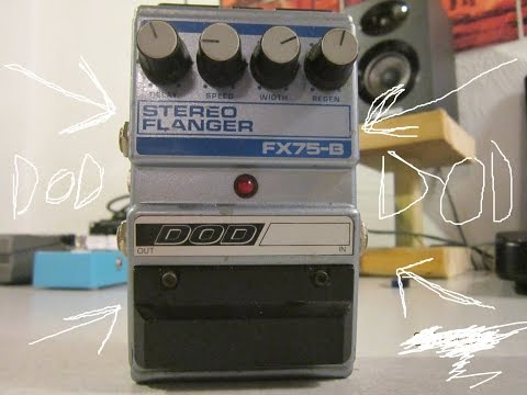 DOD FX75B Stereo Flanger 1980's FX75-B with Battery Door image 9
