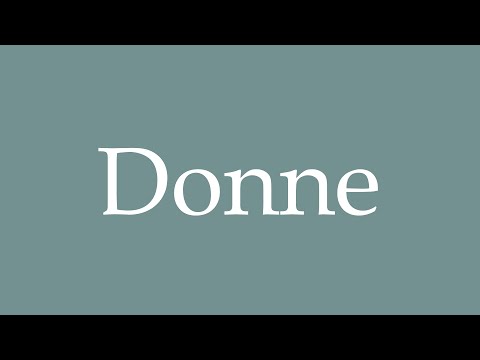 How to Pronounce ''Donne'' Correctly in French