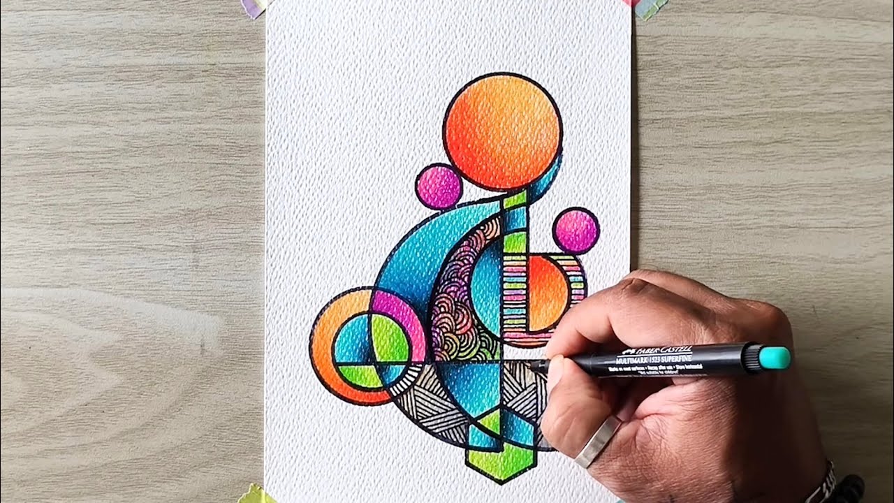 Abstract Doodle Art / Relaxing Art / 365 Days Challenge / Day #07