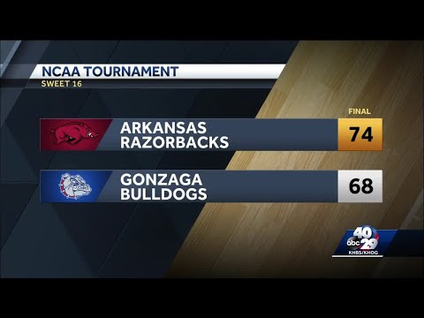 Razorbacks top the Gonzaga Bulldogs and continue to Dance to the Elite Eight