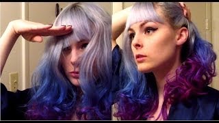 How I cut my short, blunt bangs! Plus pin curls (no heat)~