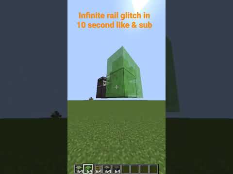 infinite rail glitch in 10 second like & sub #minecraft #duplicate #railglitch