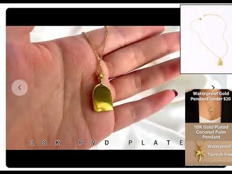 Elegant 18K Gold Plated Waterproof Necklace | Perfect for Fashion Lovers.