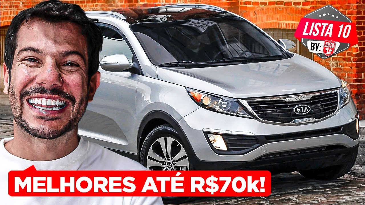 10 MELHORES CARROS até R$ 70 mil! MELHOR CUSTO BENEFÍCIO!